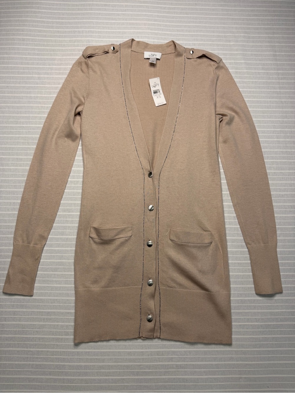🤎 LOFT Long Cardigan Sweater – XS – NWT